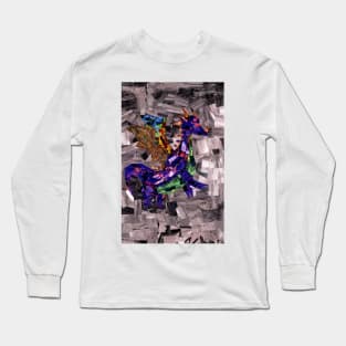 Patchwork Dragon Long Sleeve T-Shirt